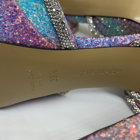 Mach & Mach crystal & glitter sequin heels - Picture 11 of 17